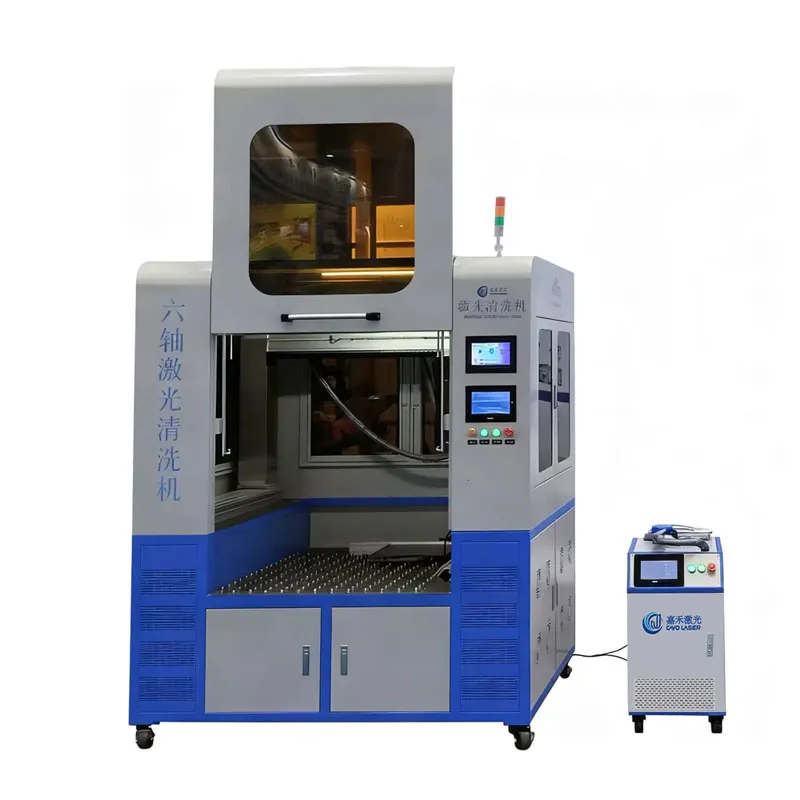 6 Axis laser cleaning machine for rubber mold 100w 120w