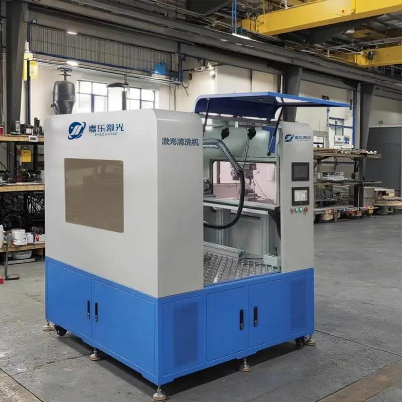 Auto Laser Cleaning Machine Air Cooling For Flat Mold 120w