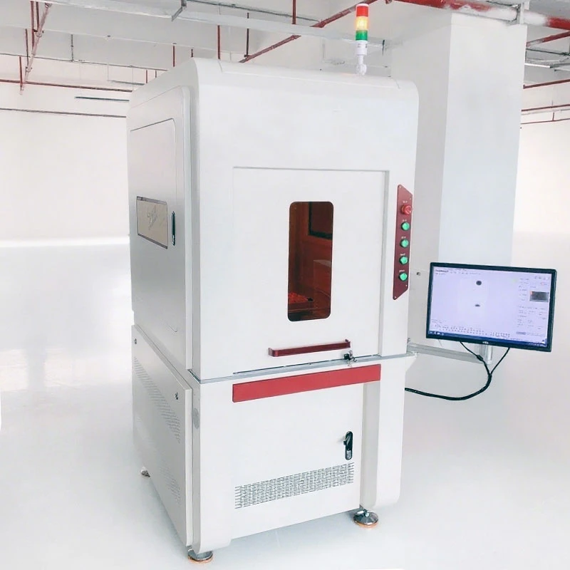 Enclosed green light laser engraving machine